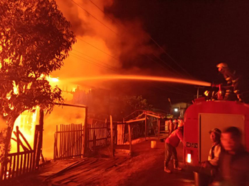 ရှမ်းပြည်နယ်၊ လင်းခေးခရိုင်၊ မိုးနဲမြို့နယ်၊ အမှတ်(၁)ရပ်ကွက်တွင် နေအိမ်မီးလောင်မှု