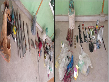Security Personnel Seized Arms/ Ammunition and Related Materials Intended for use in Terrorist Attack, which were Hidden in Monywa Township