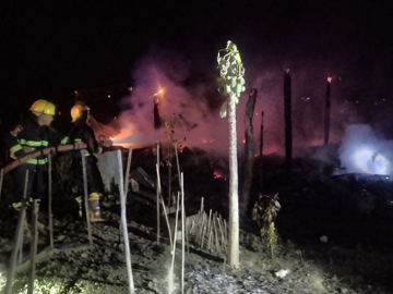 ရှမ်းပြည်နယ်၊ နမ့်စန်မြို့နယ်၊ ရပ်ကွက်(၄)တွင် နေအိမ်မီးလောင်မှု