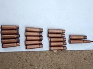 Bullet shells used by terrorists in killing in Seikphyu Township