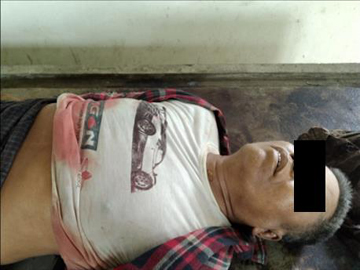 A male was killed, while another male was injured in a drop bomb attack using a drone carried out by terrorists in Kyauktaga Township.