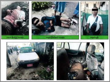 Two men died and another was arrested with an explosive device while attempting to detonate it in Dagon Myothit (Southern) Township of Yangon Region.