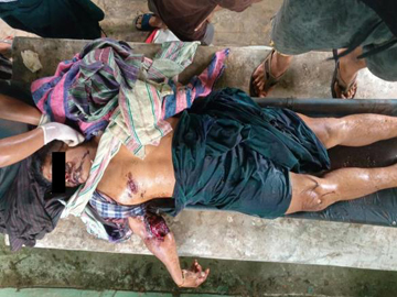 An innocent civilian shot dead by a terrorist group in Ngazun Township of Mandalay Region.