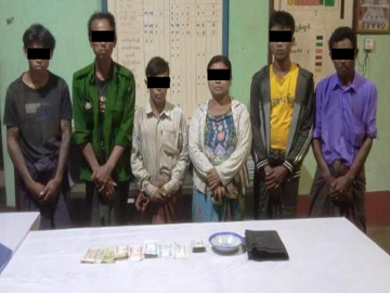 ပဲခူးတိုင်းဒေသကြီး၊ ရေတာရှည်မြို့နယ်၌ ဖဲရိုက်လောင်းကစား ပြုလုပ်သူများအား ဖမ်းဆီးအရေးယူမှု မှတ်တမ်းဓာတ်ပုံ။