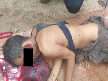 An innocent civilian shot dead by a so-called PDF terrorist group in Nyaung-U Township of Mandalay Region.