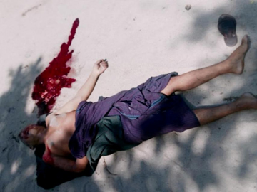 An innocent civilian shot dead by a so-called PDF terrorist group in   Nyaung-U Township of Mandalay Region.