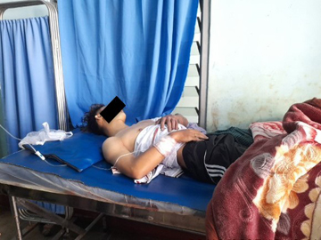 An innocent civilian injured in an attack on by a so-called PDF terrorist   group in Pindaya Township of Shan State.