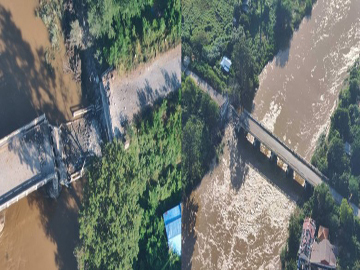 So-Called PDF Terrorists Blow Up Kyauk Sa Yit Kone Bridge on Mandalay-Madaya-Mogok Road in Madaya Township  of Mandalay Region