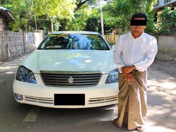 စစ်ကိုင်းတိုင်းဒေသကြီး၊ စစ်ကိုင်းမြို့နယ်၌ လိုင်စင်မဲ့ မော်တော်ယာဉ် တစ်စီး  ဖမ်းဆီးအရေးယူမှု မှတ်တမ်းဓာတ်ပုံ။