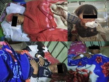 Four innocent civilians, including child injured in a drone bomb attack   by so-called PDF terrorists in Yesagyo Township of Magway Region.