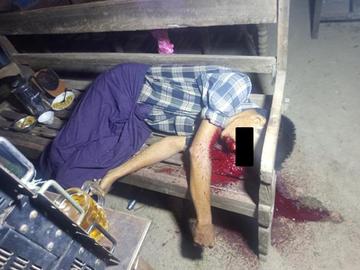 A political party member shot dead by so-called PDF terrorists in Gyobingauk Township of Bago Region.