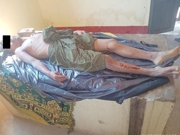 An innocent civilian shot dead by a so-called PDF terrorist group in the above-mentioned incident in Yedashe Township of Bago Region.