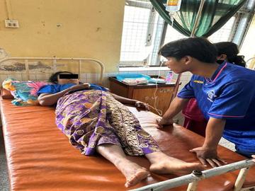 Innocent civilian injured in a heavy weapon attack by so-called PDF terrorists in Thayetchaung Township of Tanintharyi Region.