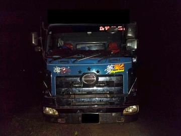 ဧရာဝတီတိုင်းဒေသကြီး၊ ညောင်တုန်းမြို့နယ်၌ ယာဉ်တိုက်မှုဖြစ်ပွားသည့် ဖြစ်စဉ်မှ သက်သေခံမော်တော်ယာဉ်၏ မှတ်တမ်းဓာတ်ပုံ။